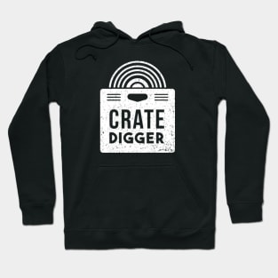 Crate Digger // Vintage Vinyl Record Collector Hoodie